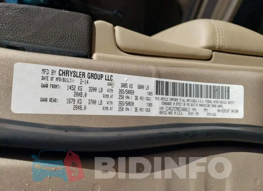 1C4RJFCM8EC400612 Photo# 12