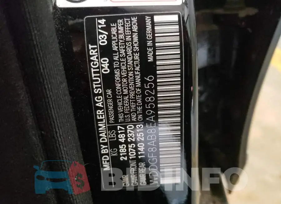 WDDGF8AB8EA958256 Photo# 13