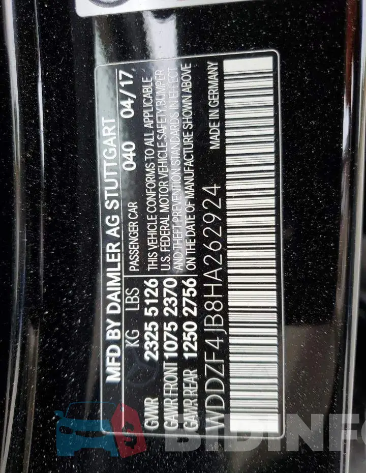 WDDZF4JB8HA262924 Photo# 13