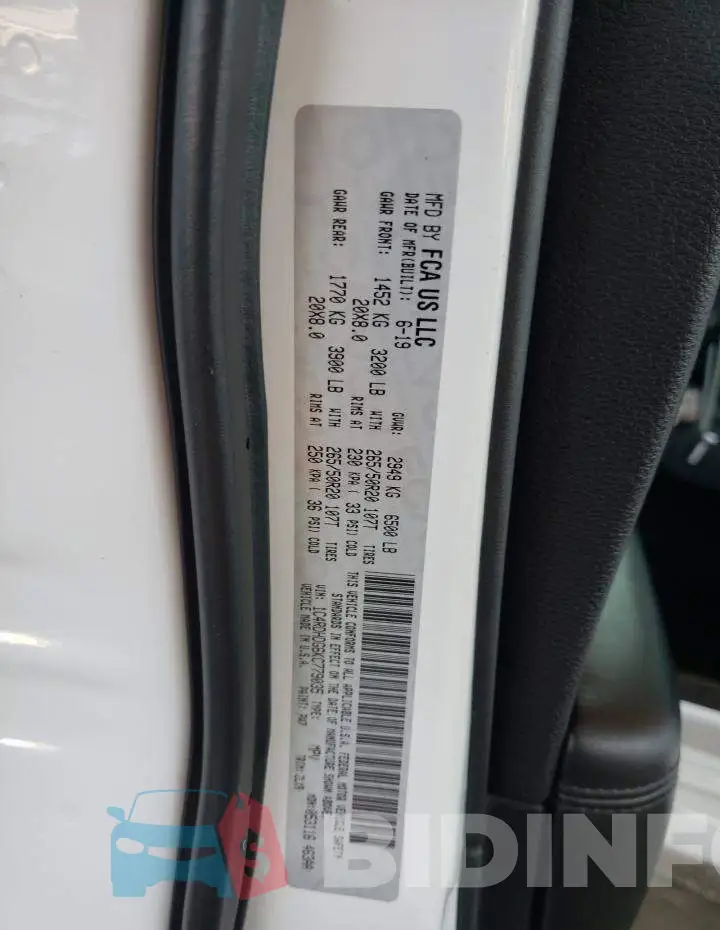 1C4RDHDG6KC779035 Photo# 13