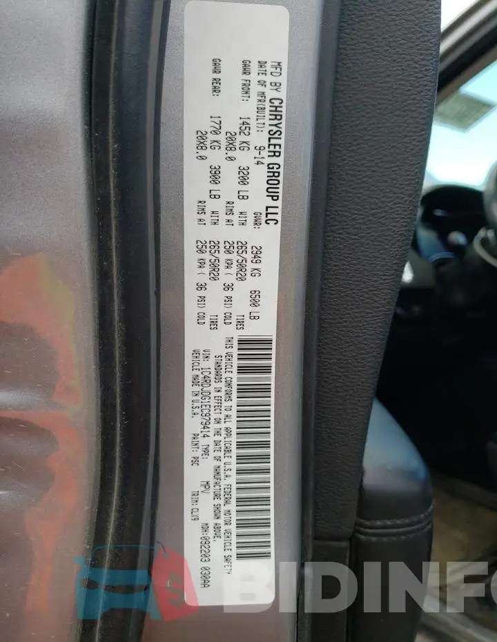 1C4RDJDG1EC979414 Photo# 13
