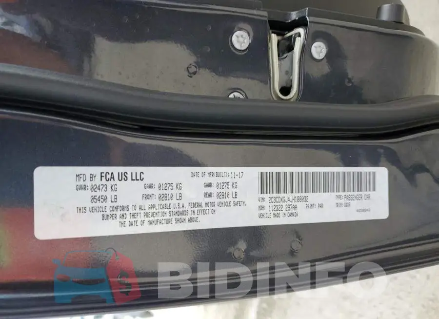 2C3CDXGJ4JH188032 Photo# 13