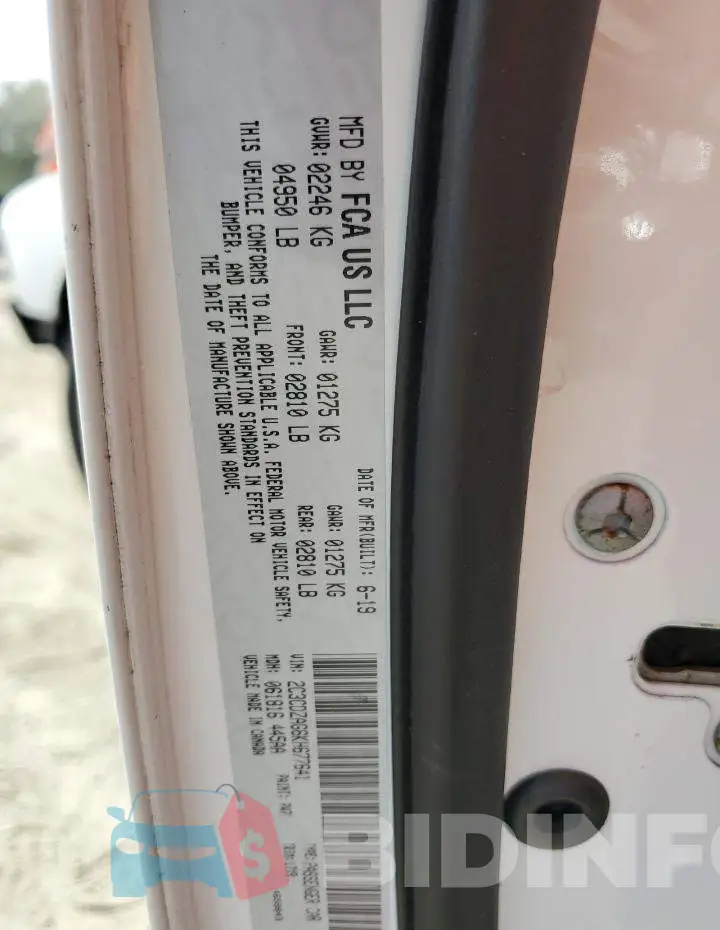 2C3CDZAG6KH677641 Photo# 12
