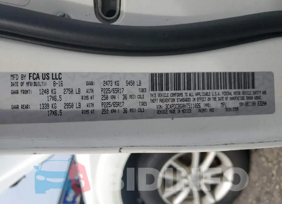 3C4PDCBG0HT511026 Photo# 14
