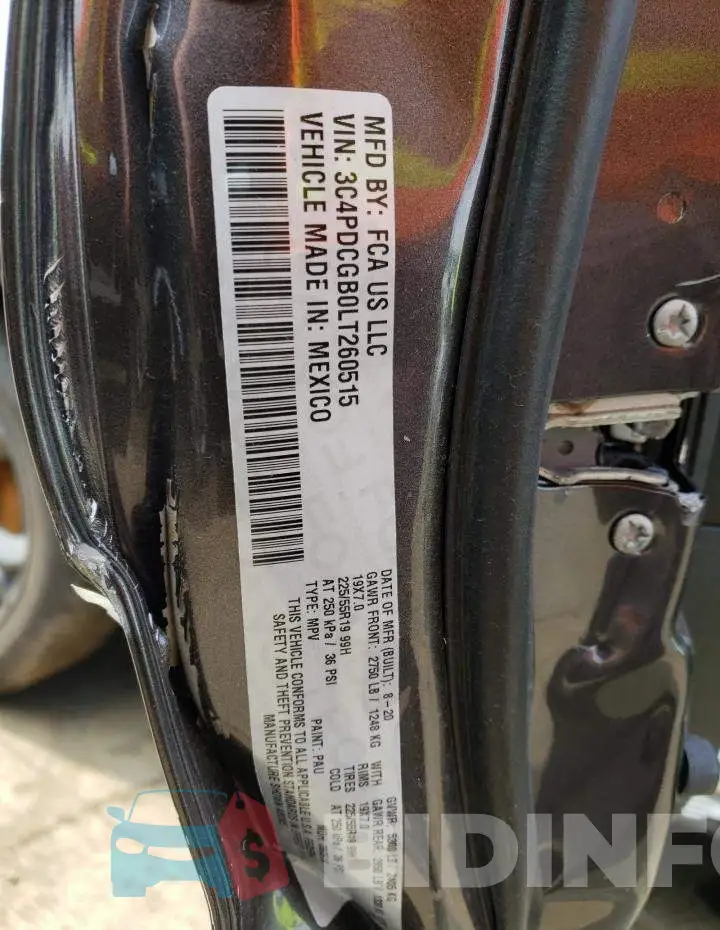3C4PDCGB0LT260515 Photo# 13