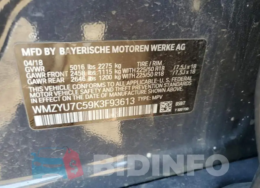 WMZYU7C59K3F93613 Photo# 12