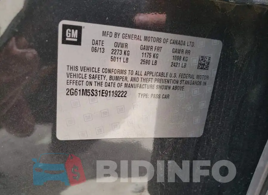 2G61M5S31E9119222 Photo# 12