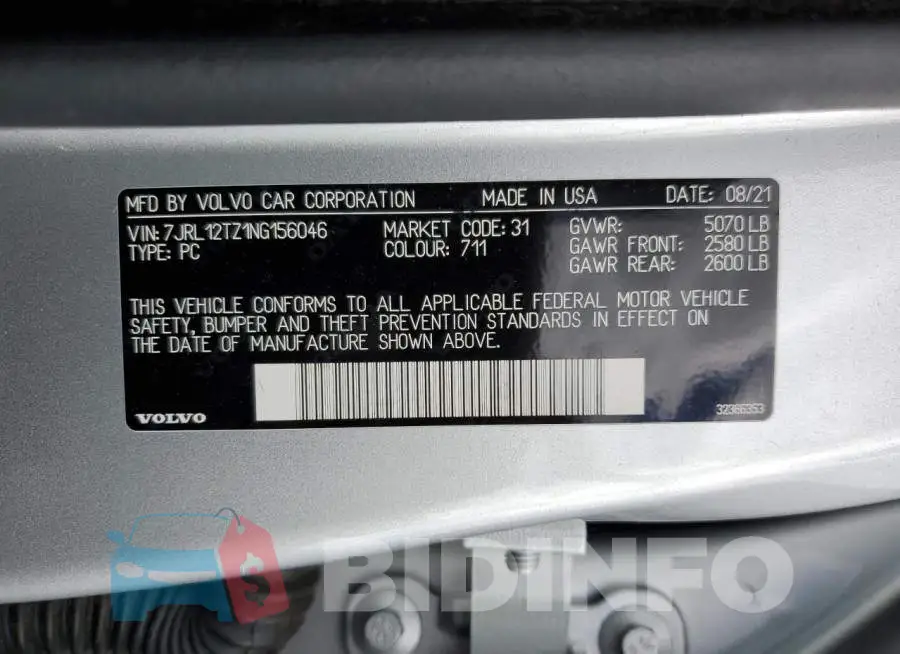 7JRL12TZ1NG156046 Photo# 12
