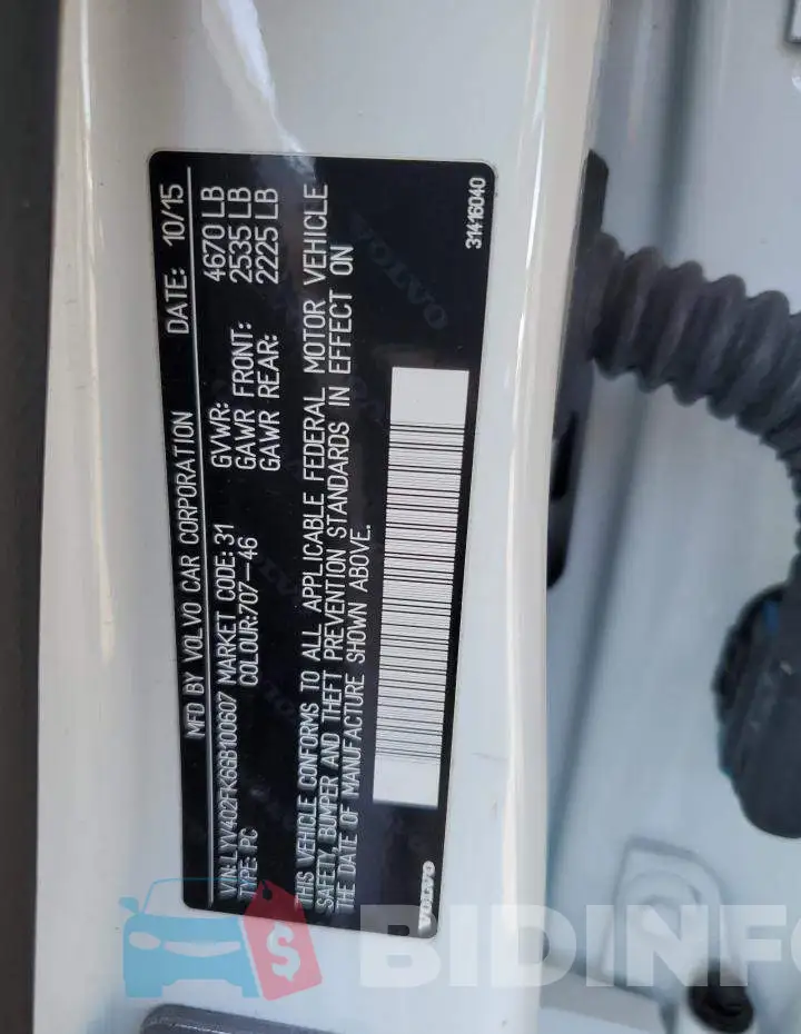 LYV402FK6GB100607 Photo# 12