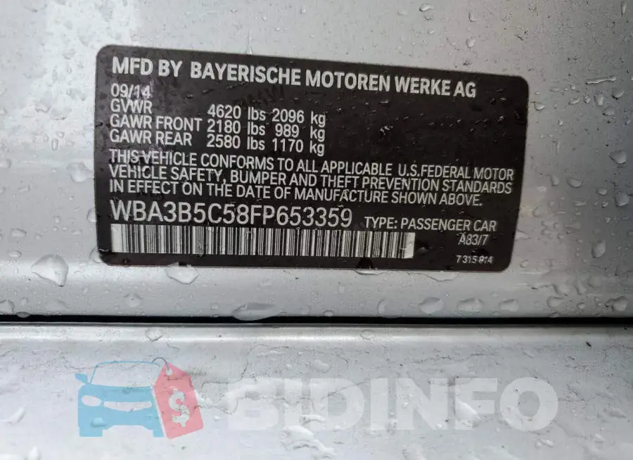 WBA3B5C58FP653359 Photo# 12