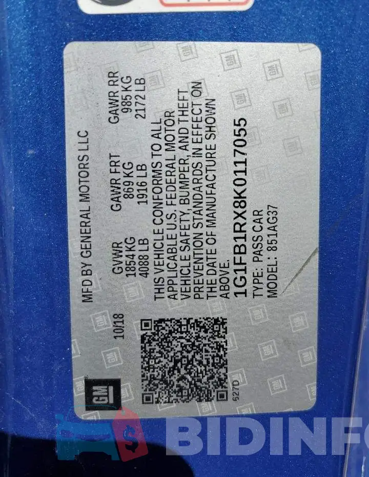 1G1FB1RX8K0117055 Photo# 12