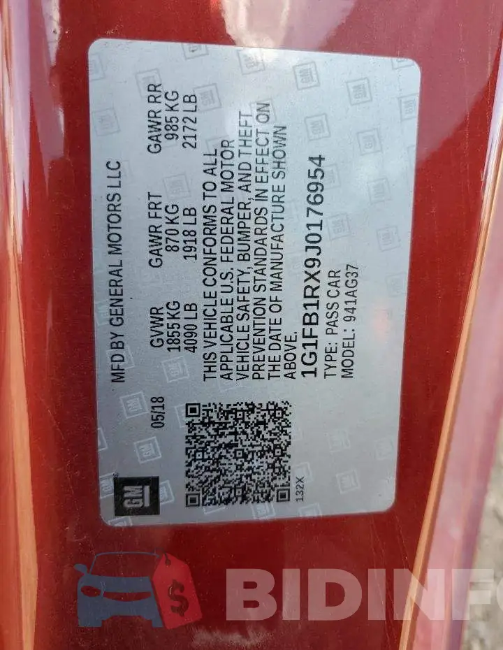 1G1FB1RX9J0176954 Photo# 12