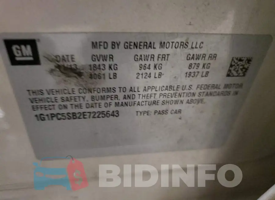 1G1PC5SB2E7225643 Photo# 12
