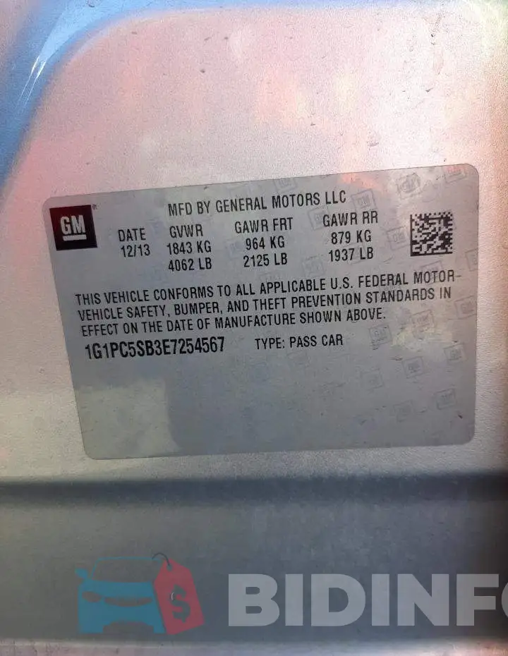 1G1PC5SB3E7254567 Photo# 12