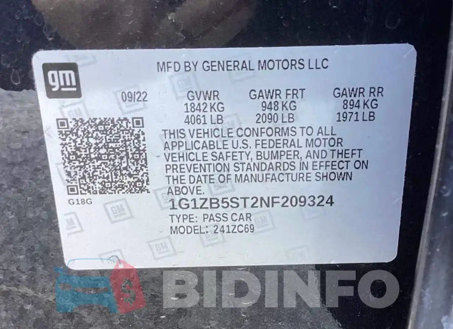 1G1ZB5ST2NF209324 Photo# 10