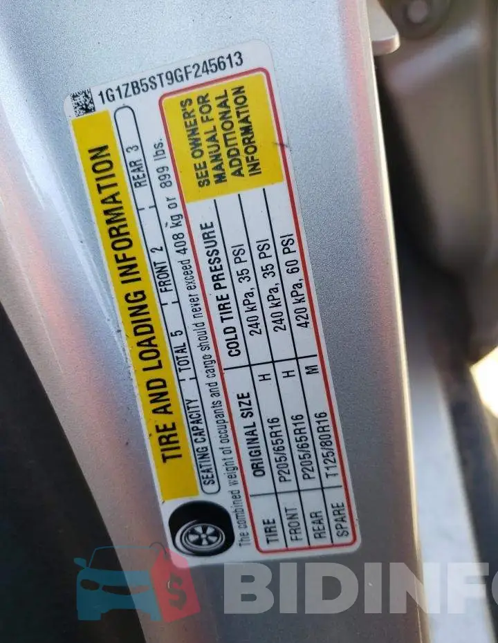 1G1ZB5ST9GF245613 Photo# 12