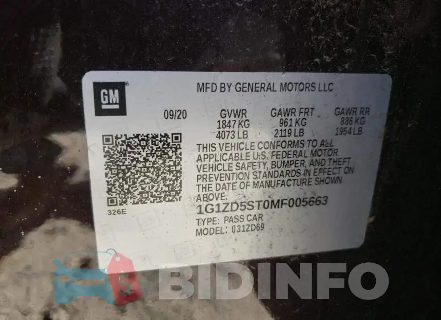 1G1ZD5ST0MF005663 Photo# 12