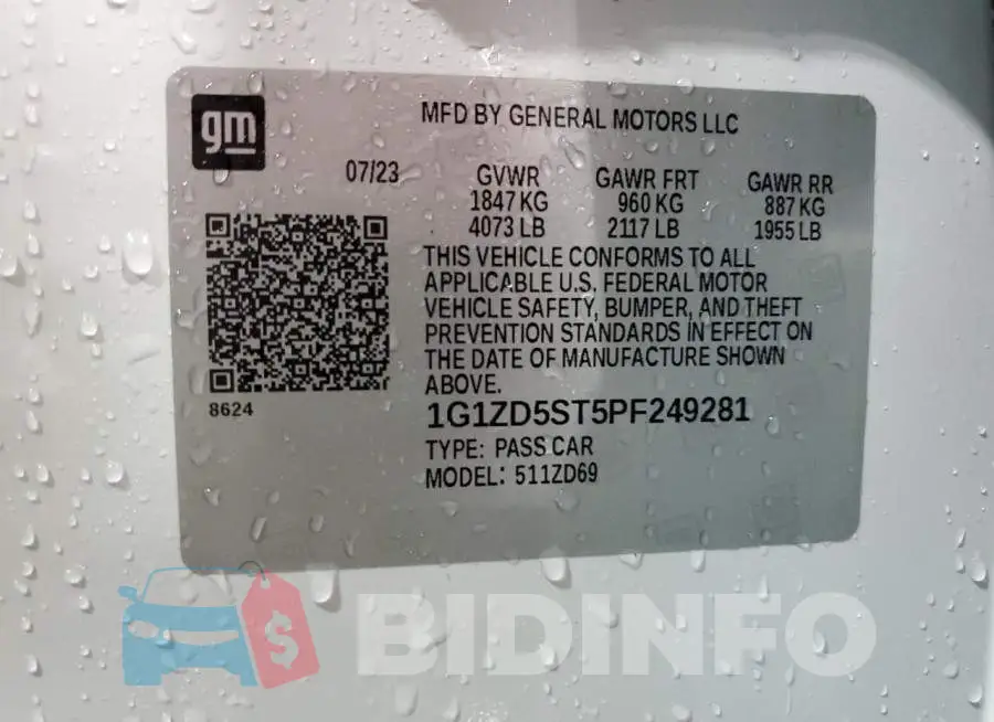 1G1ZD5ST5PF249281 Photo# 12