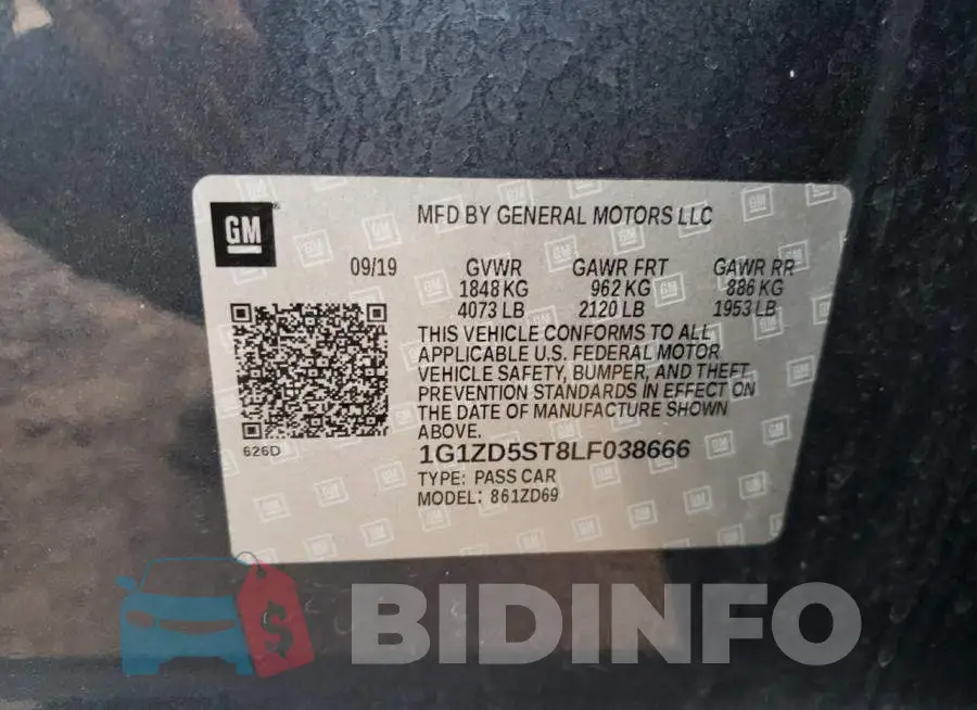 1G1ZD5ST8LF038666 Photo# 12