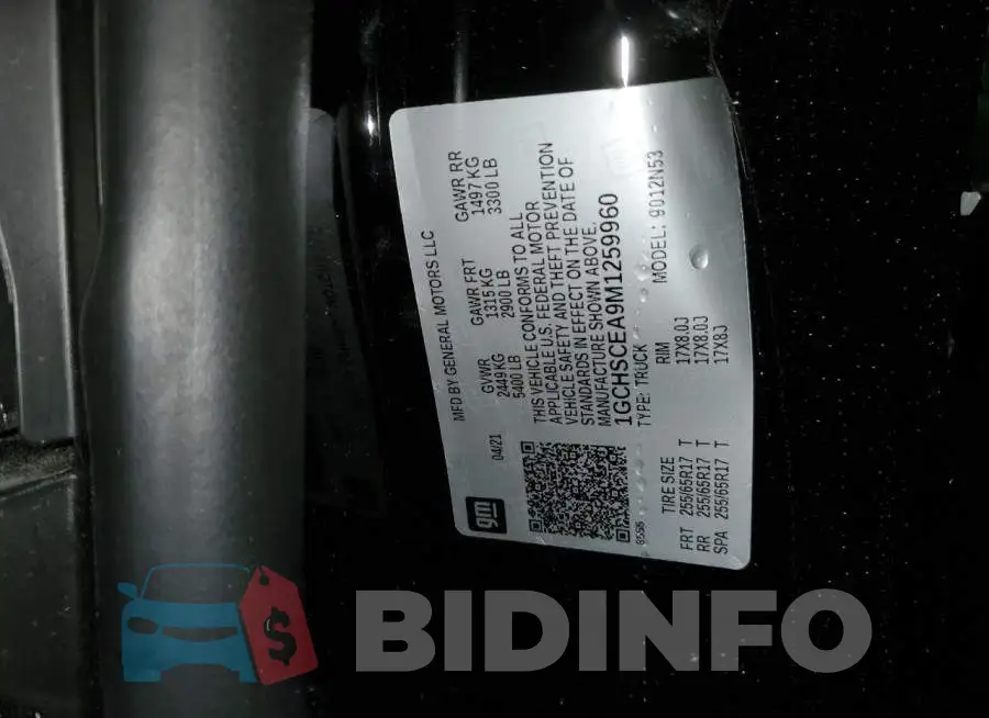 1GCHSCEA9M1259960 Photo# 13