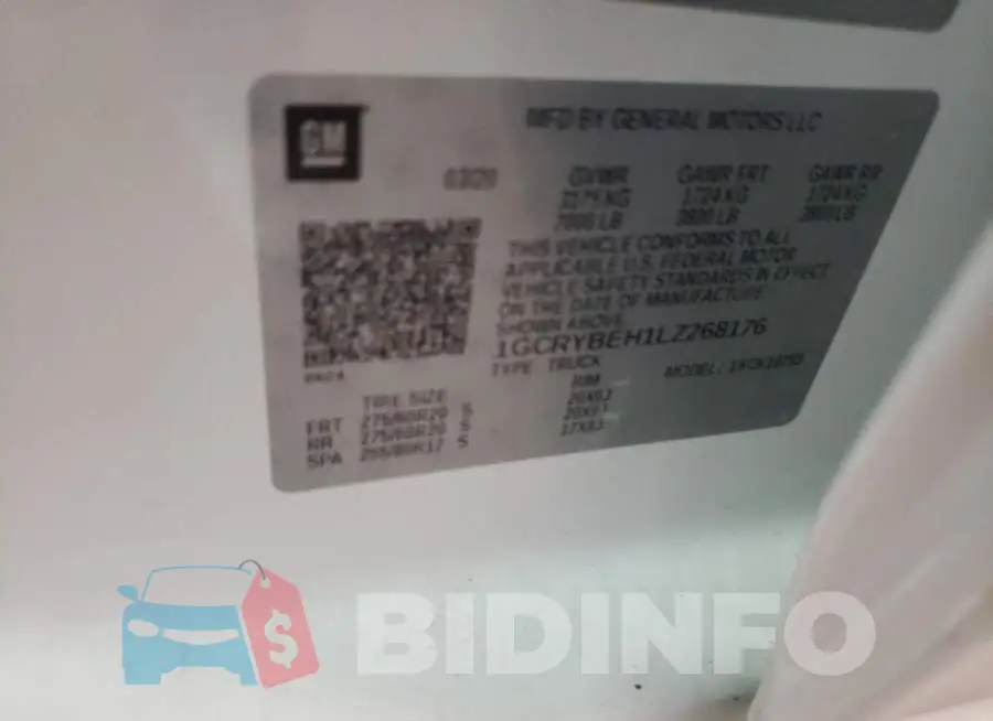 1GCRYBEH1LZ268176 Photo# 12