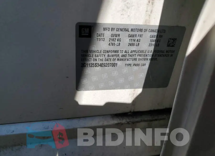 2G1125S34E9207001 Photo# 12