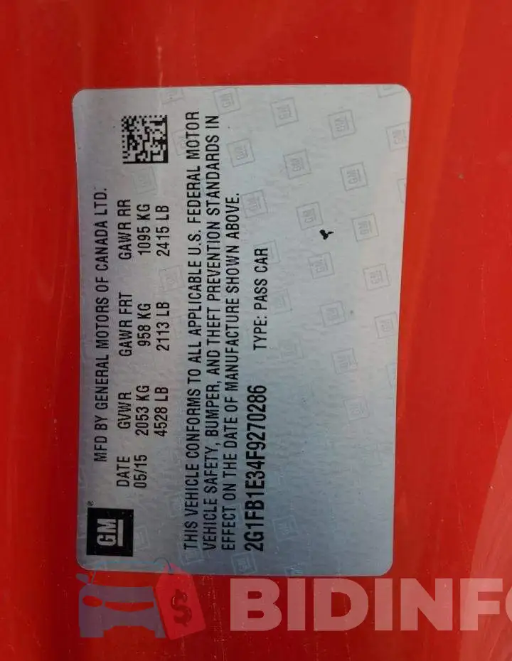 2G1FB1E34F9270286 Photo# 12