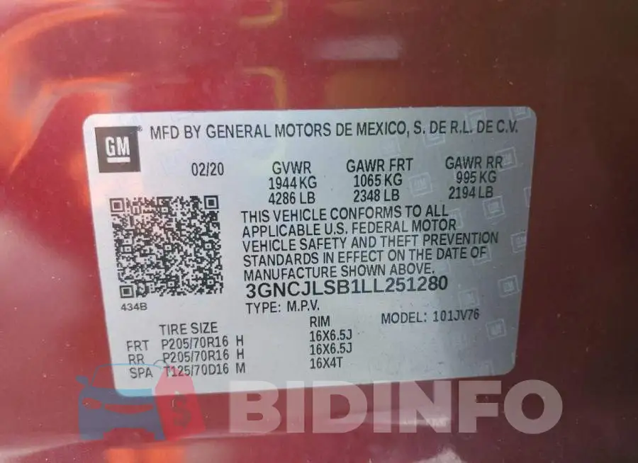3GNCJLSB1LL251280 Photo# 12