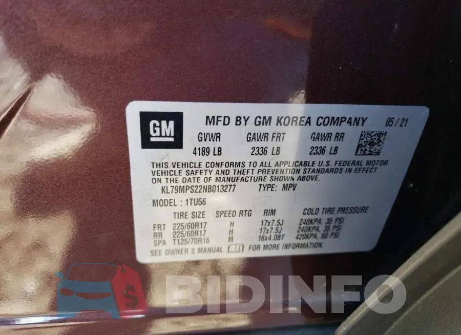 KL79MPS22NB013277 Photo# 13
