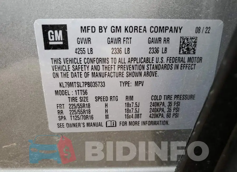 KL79MTSL7PB035733 Photo# 14