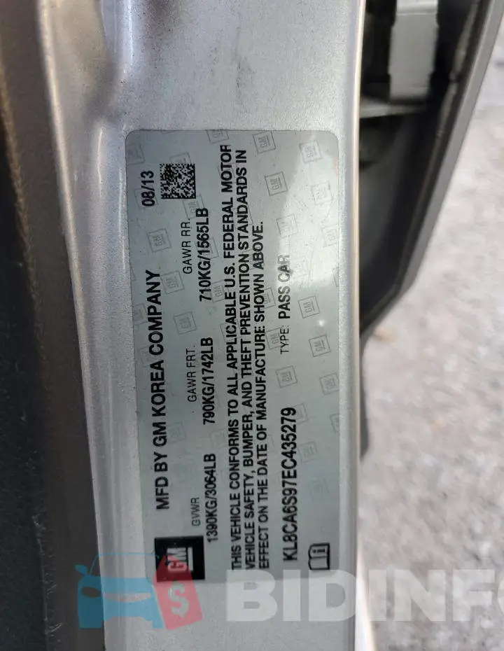 KL8CA6S97EC435279 Photo# 13