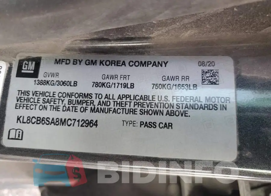 KL8CB6SA8MC712964 Photo# 12