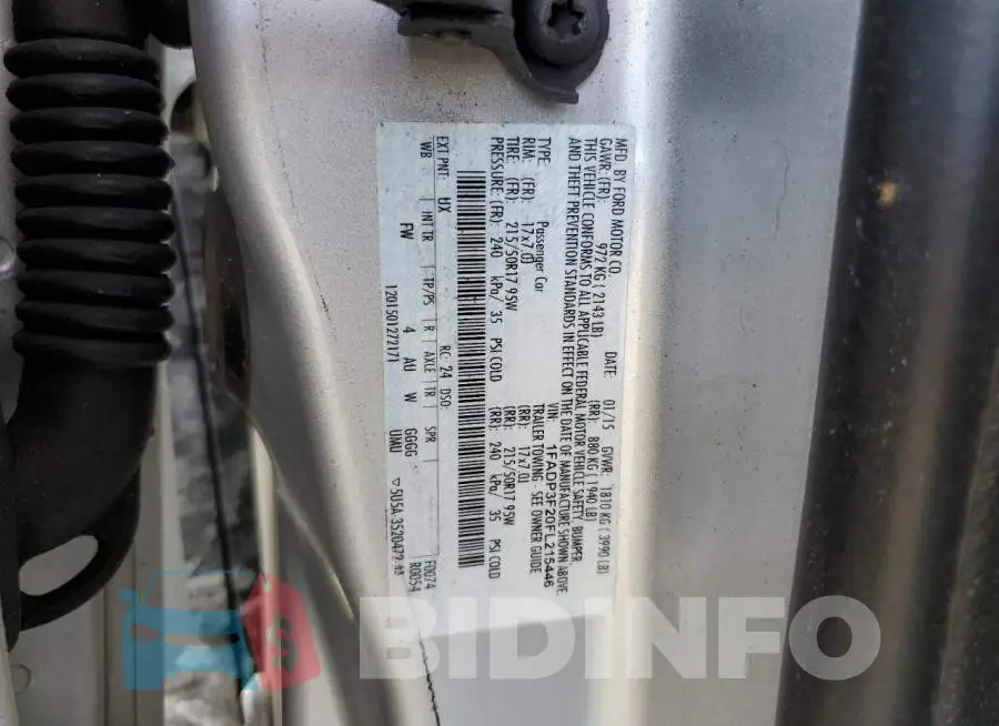 1FADP3F20FL215446 Photo# 12