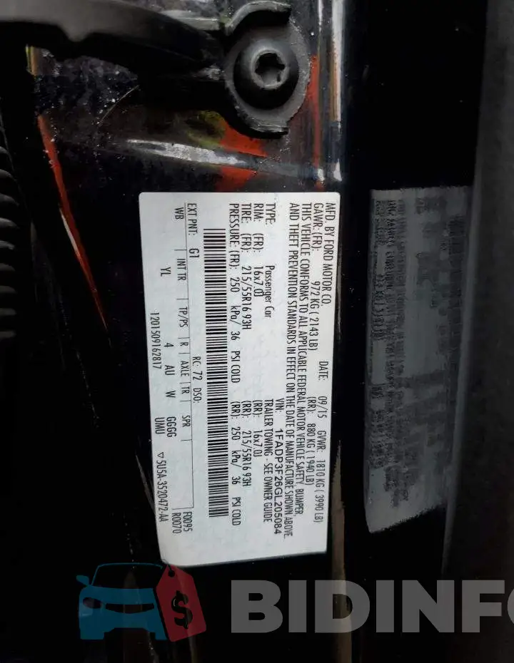 1FADP3F26GL205084 Photo# 12