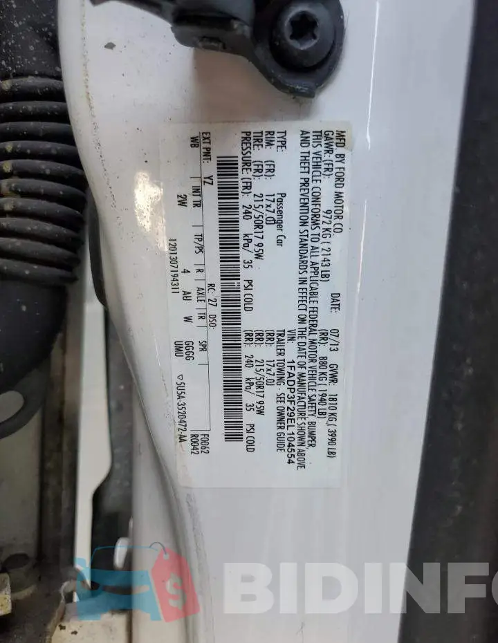 1FADP3F29EL104554 Photo# 12