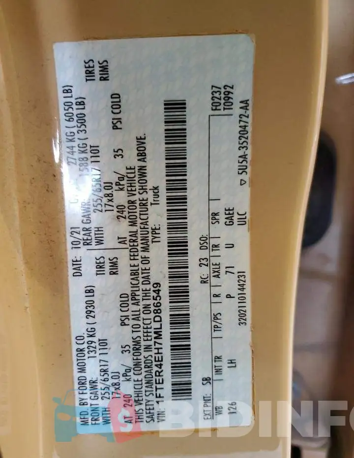 1FTER4EH7MLD86549 Photo# 12