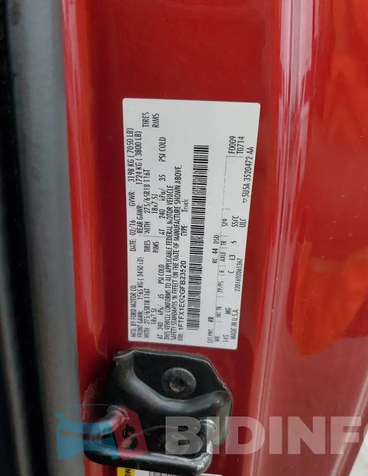 1FTFX1EG2GFB23520 Photo# 12
