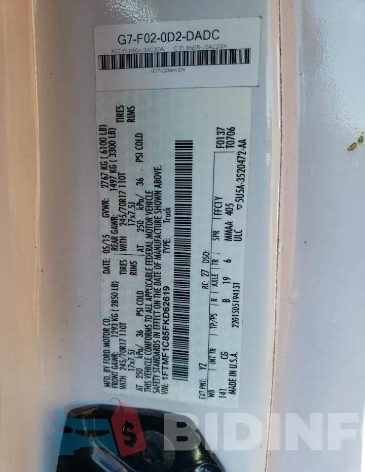 1FTMF1C85FKD62619 Photo# 12