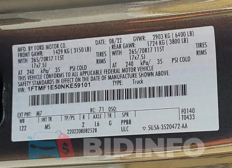 1FTMF1E50NKE59101 Photo# 13