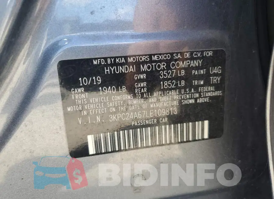 3KPC24A67LE109813 Photo# 12