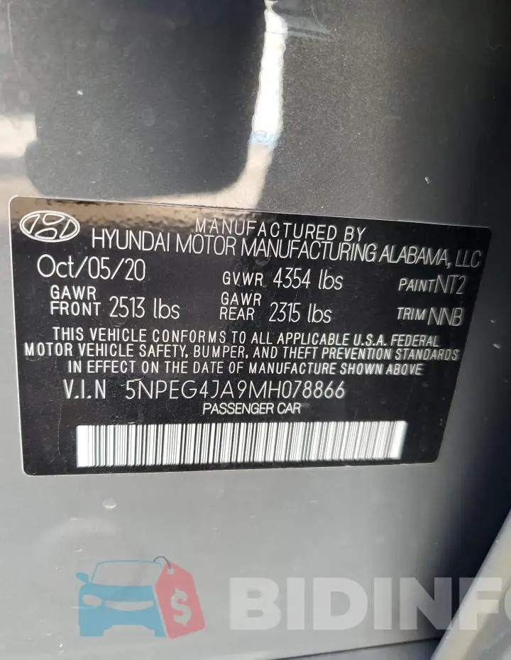 5NPEG4JA9MH078866 Photo# 13