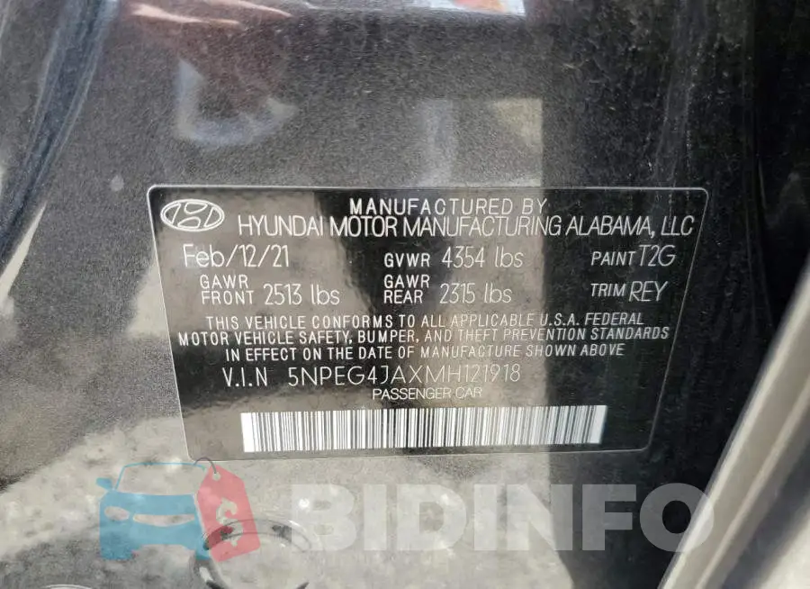 5NPEG4JAXMH121918 Photo# 13