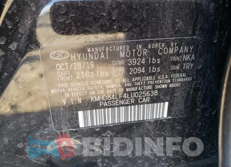 KMHD84LF4LU025638 Photo# 12