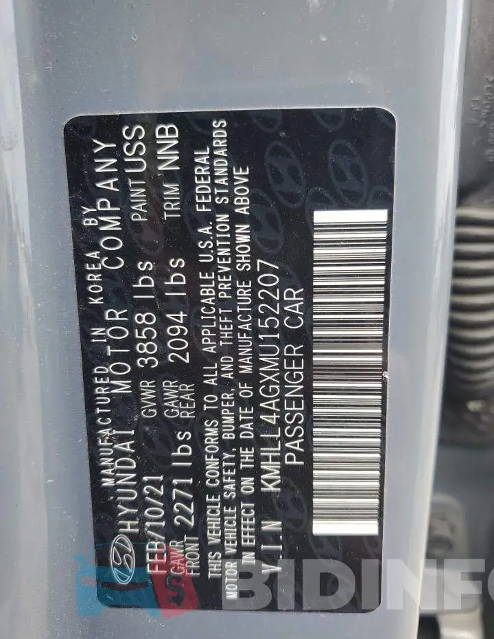 KMHLL4AGXMU152207 Photo# 12