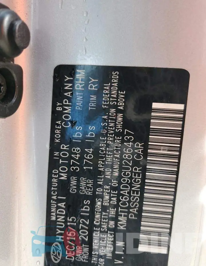 KMHTC6AD9GU286437 Photo# 13