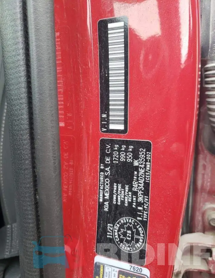 3KPF34AD2NE435952 Photo# 13