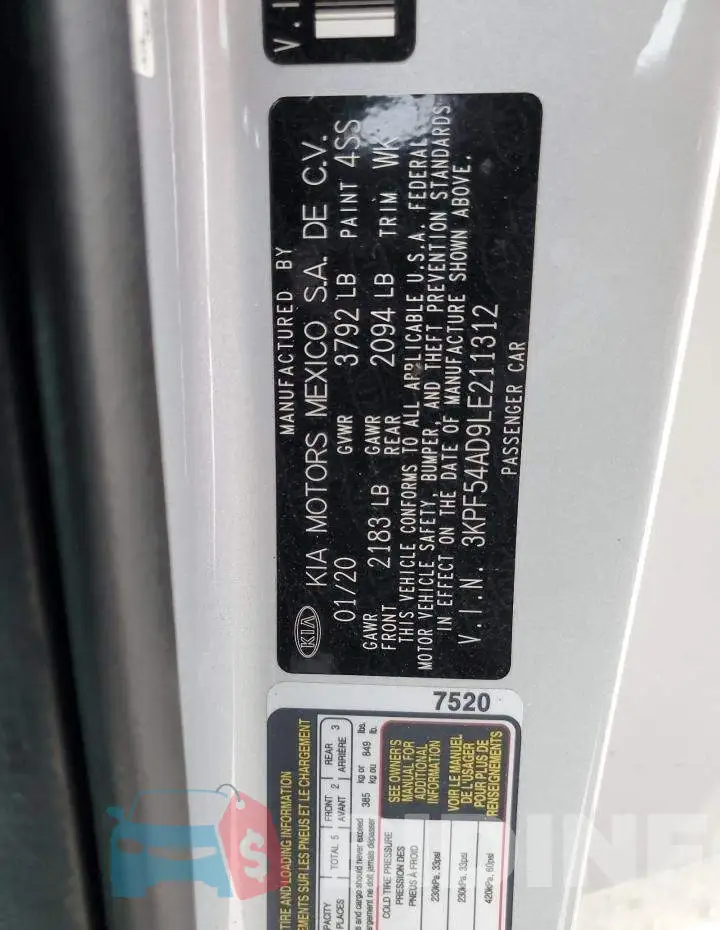 3KPF54AD9LE211312 Photo# 12