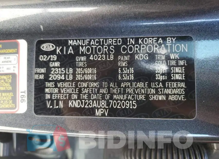 KNDJ23AU8L7020915 Photo# 12