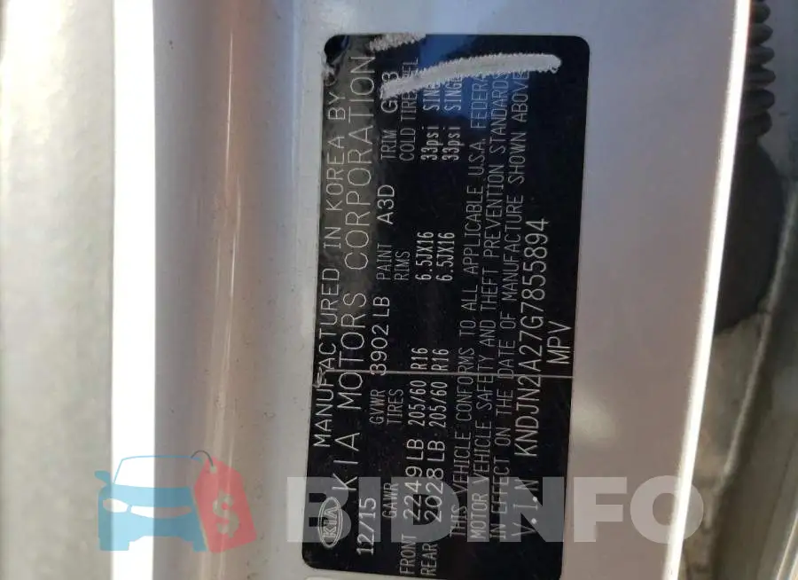 KNDJN2A27G7855894 Photo# 12