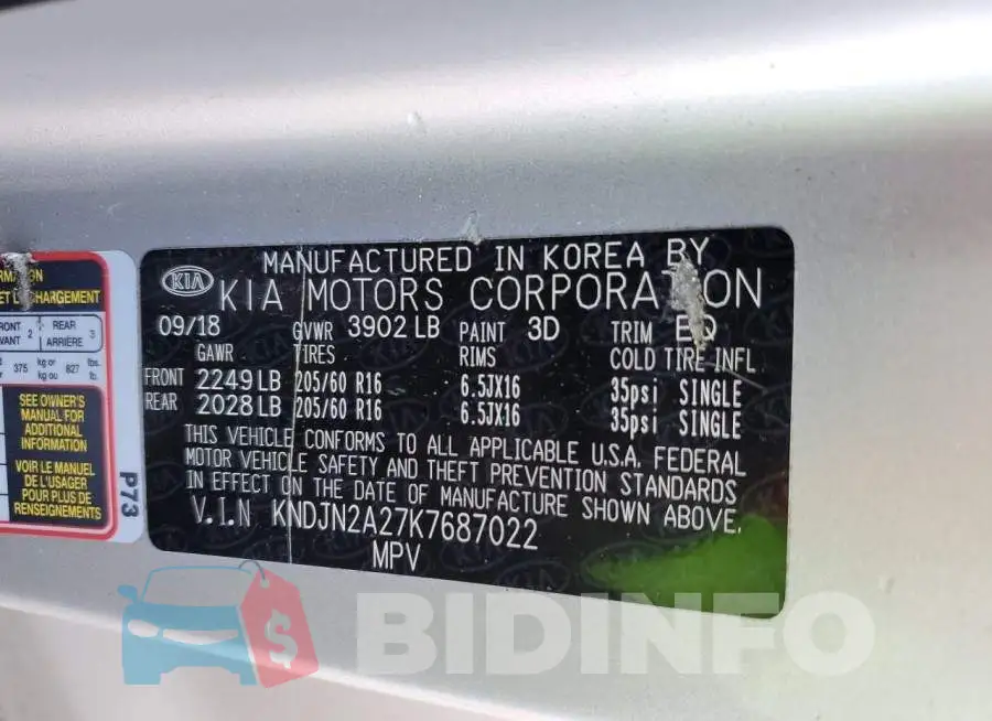 KNDJN2A27K7687022 Photo# 13